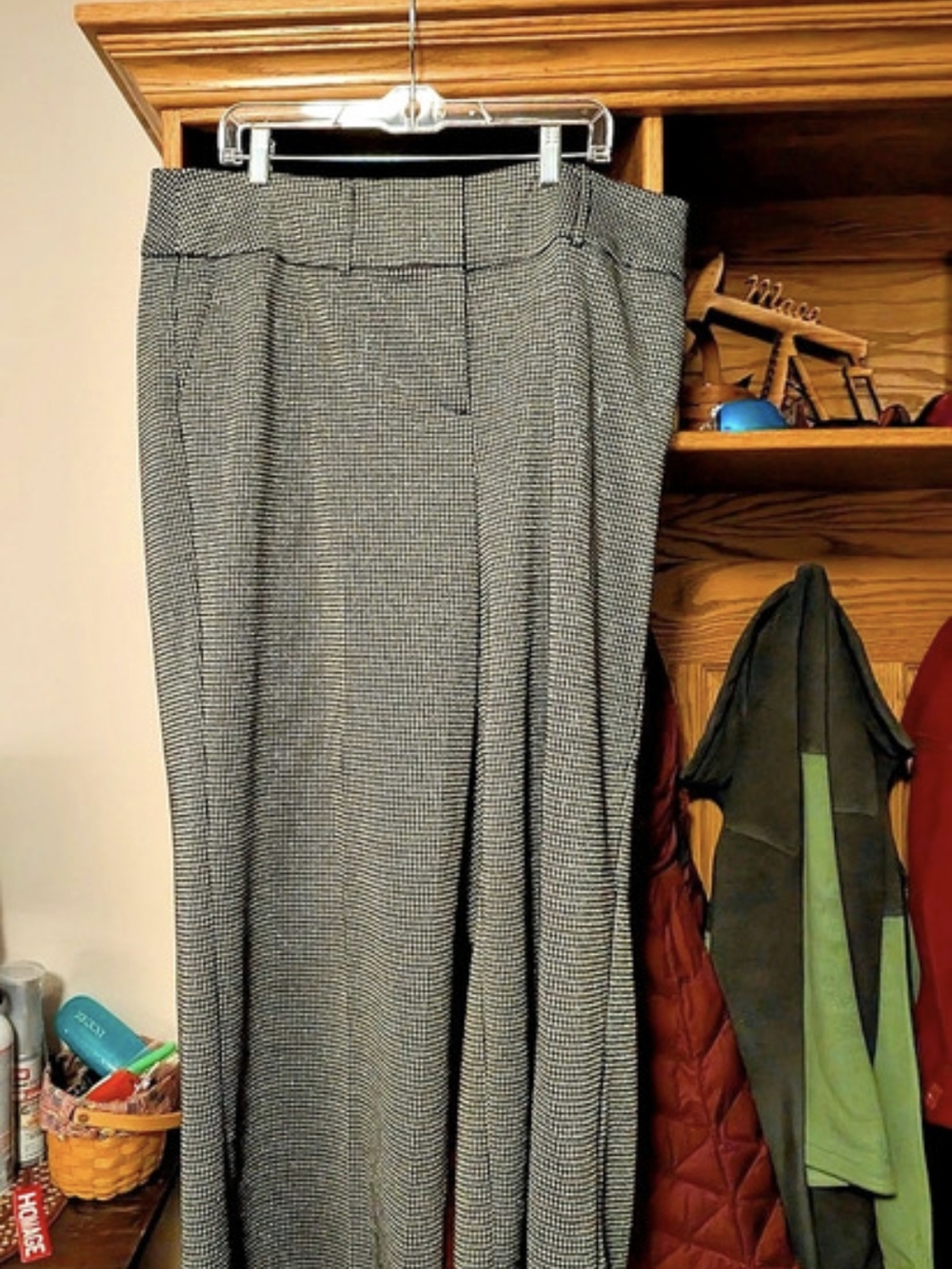Lane Bryant Houndstooth Wide Leg Pants Size 18 NWT